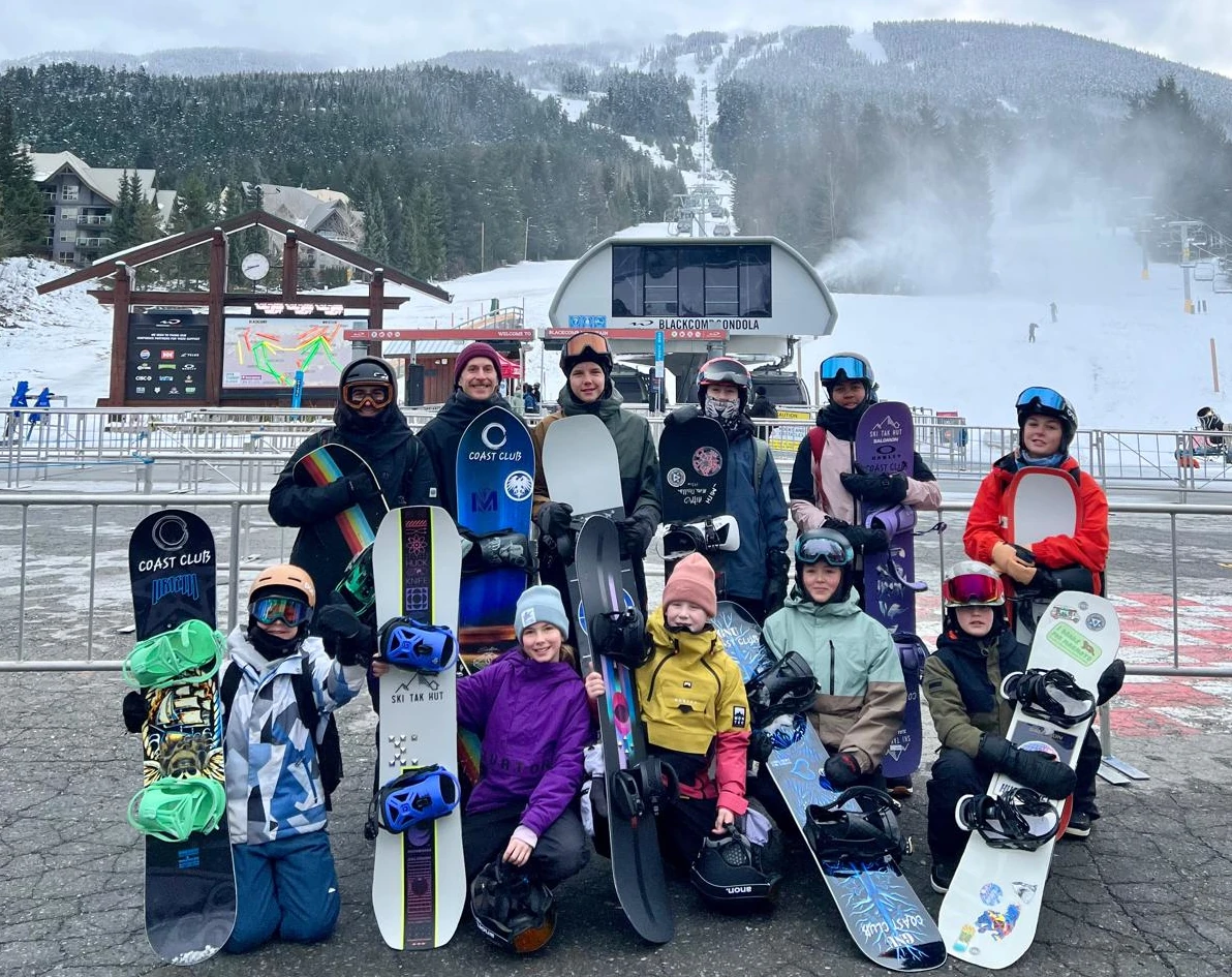 Coast Club athlete training in Whistler